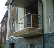 Балконы и балконные ограждения из нержавеющей стали (нержавейки) - foto 0