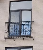 Балконы и балконные ограждения из черного металла,  ковка - foto 2