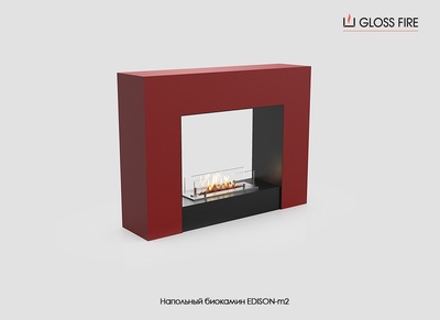 Підлоговий біокамін Edison-m2 400 Gloss Fire  - main