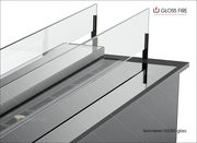 Дизайнерский биокамин SLIDER glass 800 Gloss Fire - foto 0