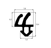 Ущільнювальна гума Rehau EPDM Оригінал чорна та сіра - foto 0