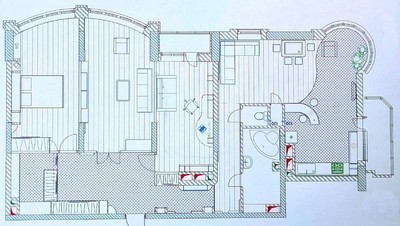 Аренда 4ком. без мебели,  площадь 140 м2,  ЖК ул. Депутатская - main