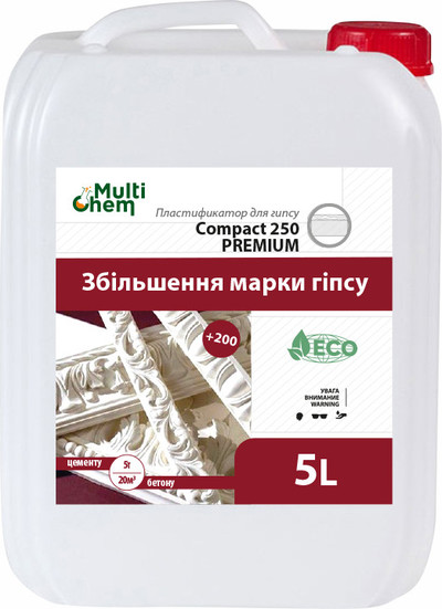 Пластификатор для увеличения прочности Compact 250 Premium концентрат,  - main