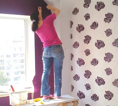 Поклейка обоев Ремонт квартиры в Киеве качественно  - main