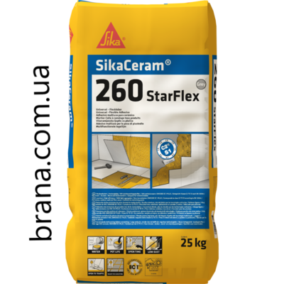 Універсальний високоеластичний клей для плитки SIKACERAM®-260 STARFLEX - main