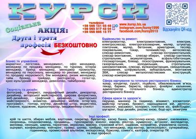 Курси кухаря,  кондитера,  сушиста - main