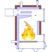 Котел на дровах УКРТЕРОМ серия 100Д 15 кВт (Украина) - foto 0