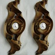 Настенные часы,  ручной работы из дерева - foto 1