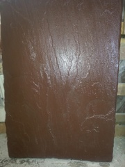 Надежная ,  импортная натуральная плитка 900*600*30 мм ,  коричневая - foto 1