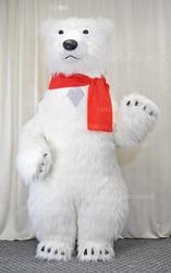 Надувний костюм Білий Ведмідь,  Надувной костюм Белый Медведь - foto 2