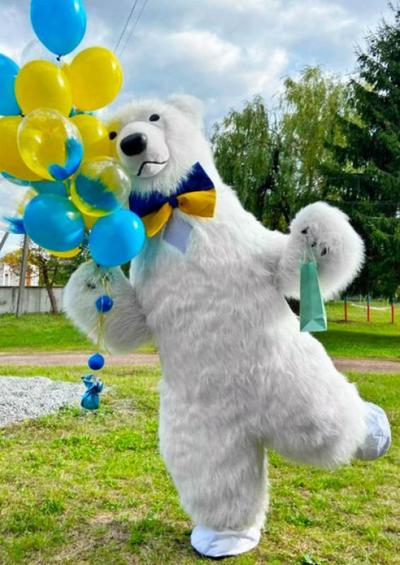 Надувний костюм Білий Ведмідь,  Надувной костюм Белый Медведь - main