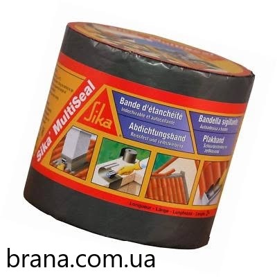 Sika® MultiSeal-T Самоклейка бітумна стрічка  100мм х 3м,  сіра  - main