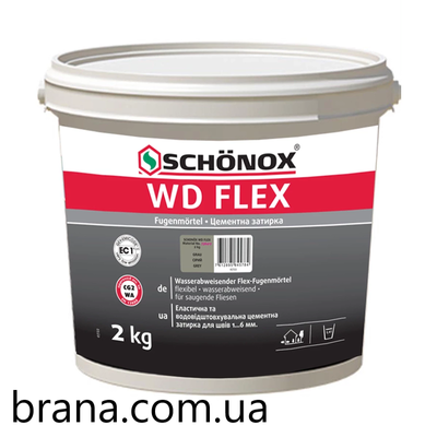 SCHÖNOX® WD FLEX Зручна,  водовідштовхувальна,  еластична затиркa 2kg - main