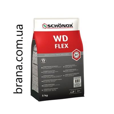 SCHÖNOX® WD FLEX Зручна,  водовідштовхувальна,  еластична затиркa 5kg - main