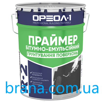 Праймер бітумно-емульсійний Ореол-1,  10 л - main
